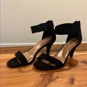 Black Ankle Strap Heels